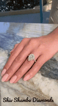 ShivShambuDiamonds diamond ring engagement ring diamond ring GIF
