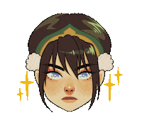 Avatar The Last Airbender Toph Sticker by cosmiccowzine
