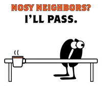 Specialty Coffee Nosy Neighbor Sticker by buddhabeanscoffee