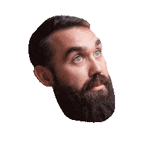 Beard Floating Head Sticker by Carter Chevrolet