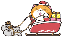 Cat Christmas Sticker by MochiDad