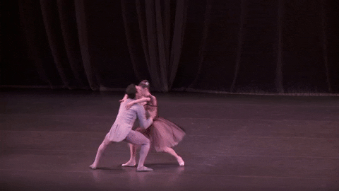 pas de deux hug GIF by New York City Ballet