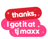Thanks Haul Sticker by T.J.Maxx