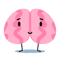 Pink Brain Sticker