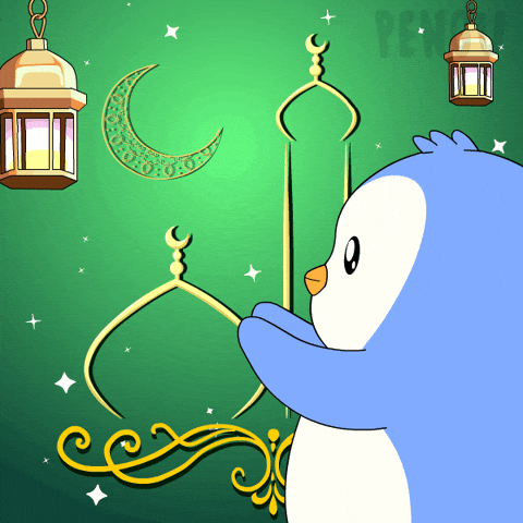 Pray Eid Al Fitr GIF by Pudgy Penguins