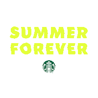 Summer Forever Sticker by Starbucks