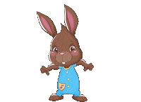 Bunny Rabbit Dancing Sticker by Canticos World