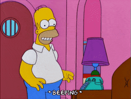 calling homer simpson GIF