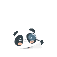 miapanda panda arzt lupe miapanda Sticker
