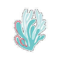 Afterswim ocean sea coral 수영 Sticker