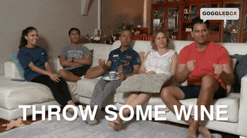 Wine Watching Tv GIF by Gogglebox Australia