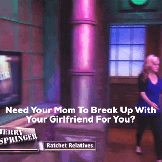 jerryspringer fight tv girl mad GIF