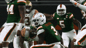 Ncaa Football Celebration GIF by Miami Hurricanes