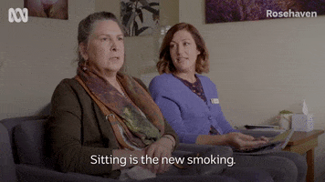 Sitting Pamela Rabe GIF by ABC TV + IVIEW
