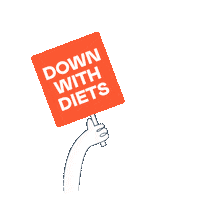 secondnature second nature anti diet fad diets stop fad diets Sticker