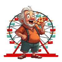 Ice Cream Pizza Sticker