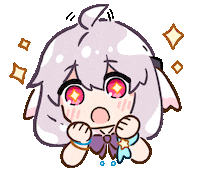 Star Eyes Wow Sticker