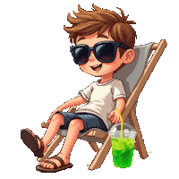 Summer Beach Sticker