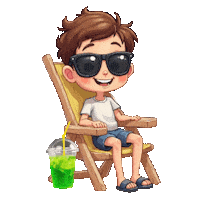 Summer Beach Sticker