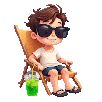Summer Beach Sticker