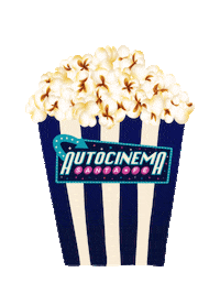 autocinemasantafe pizza popcorn snacks date night Sticker