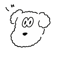 gomazii dog look bear here Sticker