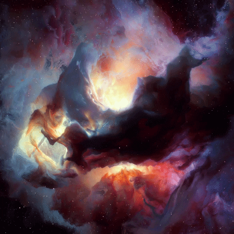 salmonickatelier giphyupload space stars universe GIF