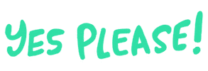 Excited Yes Please Sticker by Jeff McCann