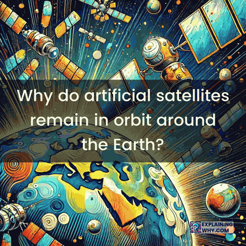 Earth Orbit Gravitational Force GIF by ExplainingWhy.com