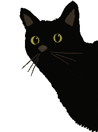 Black Cat Sticker