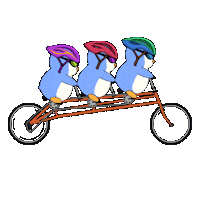Penguin Bike Sticker by Pudgy Penguins