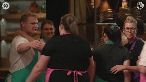 Hugging Love GIF by MasterChefAU