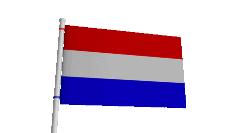 The Netherlands Flag Sticker by Omroep Gelderland