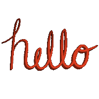 Text Hello Sticker