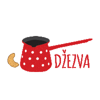 dzezva coffee cake steam cookie Sticker