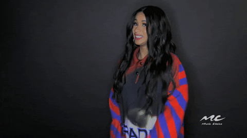 let's do this cardi b GIF by Music Choice