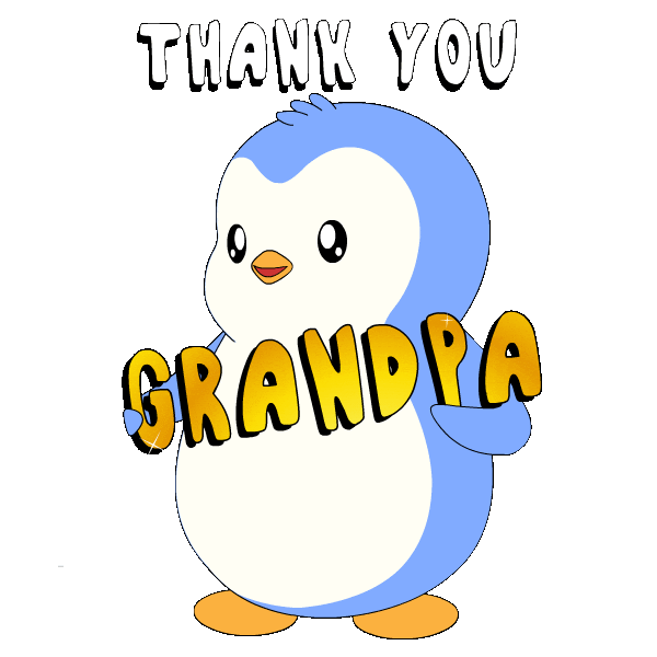 Penguin Grandma Sticker by Pudgy Penguins