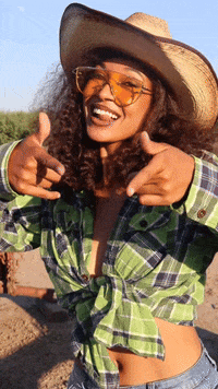 dezmineann yes black model point GIF