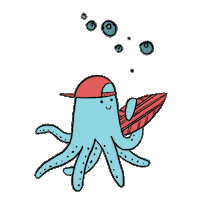 Ocean Surf Sticker by Kira