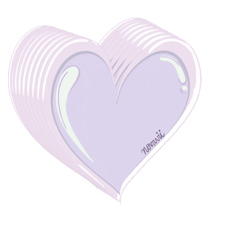 novaviibeauty giphygifmaker love heart lavendar heart Sticker
