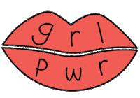 Girl Woman Sticker by Martina Martian