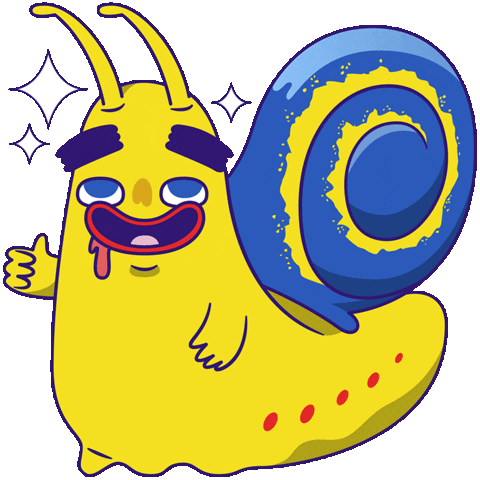 Happy Snail Sticker