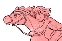 Snb Riding Horses Sticker by SparksNBlings