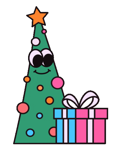 Christmas Tree Sticker by Mat Voyce
