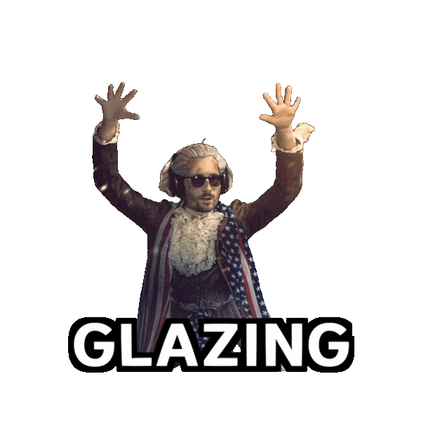 Glazing Over The Top Sticker