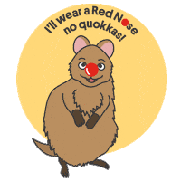 Red Nose Day Quokkas Sticker by Red Nose Australia