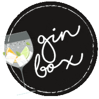 Gin Box Sticker by Baskets Gifts