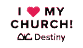 Jesus Destin Sticker by Destiny Worship Center