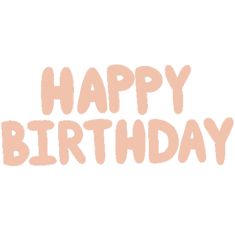 Happy Birthday Pink Sticker