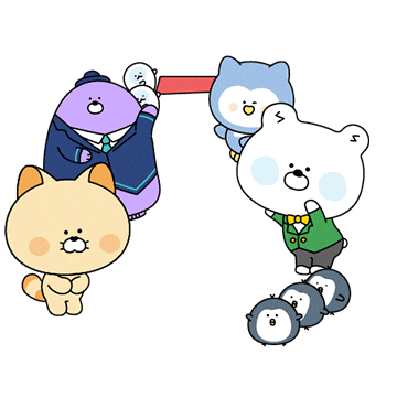 Bear Penguin Sticker by Shinhan Friends